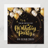 Invitation Rendez votre anniversaire encore plus spécial avec (Devant / Derrière)