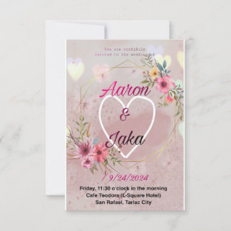 Invitation rendez votre jour de mariage inoubliable
