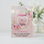 Invitation rendez votre journée de mariage inoubliable (Debout devant)