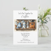Invitation Rendez-vous café de l'après-midi (Debout devant)