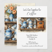 Invitation Rendez-vous café de l'après-midi (Devant / Derrière)