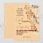 Invitation Rendez-vous de fleurs (Devant / Derrière)