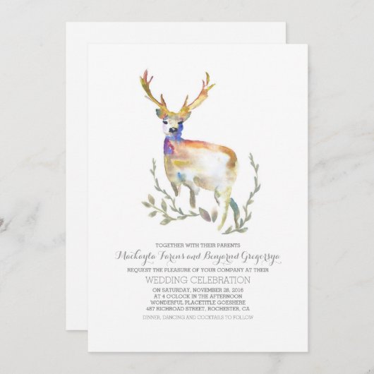 Invitation Rendez-vous de mariage rustique en bois (Devant / Derrière)