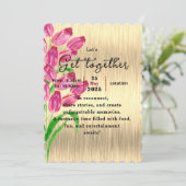 Invitation Rendez-vous de tulipes intemporelles  (Debout devant)