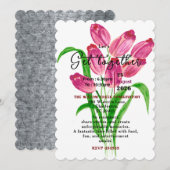 Invitation Rendez-vous intemporel des tulipes (Devant / Derrière)