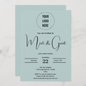 Invitation Rendez-vous moderne et accueillir l'invitation min (Devant / Derrière)