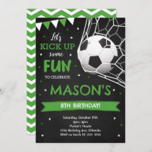 Rendez-vous un jeu de soccer Anniversaire Invitati