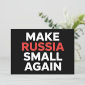 Invitation Rendre la Russie plus petite, la Russie plus petit (Debout devant)