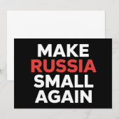 Invitation Rendre la Russie plus petite, la Russie plus petit (Devant / Derrière)