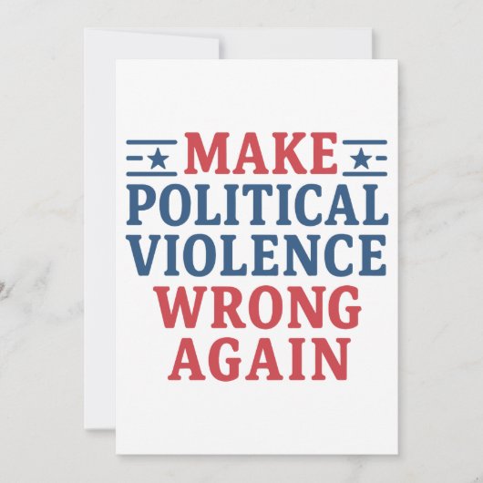 Invitation Rendre la violence politique incorrecte (Devant)