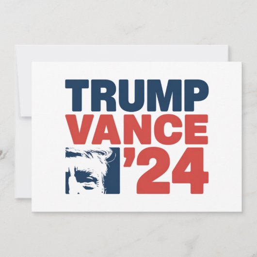 Invitation Rendre l'Amérique en sécurité Trump Vance 2024 MAG (Devant)