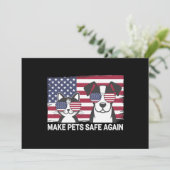 Invitation Rendre les animaux sûrs Trump Harris Debate 2024 (Debout devant)