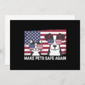 Invitation Rendre les animaux sûrs Trump Harris Debate 2024 (Devant / Derrière)