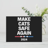 Invitation Rendre les chats en sécurité à nouveau amusant pré (Debout devant)