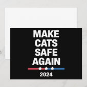 Invitation Rendre les chats en sécurité à nouveau amusant pré (Devant / Derrière)