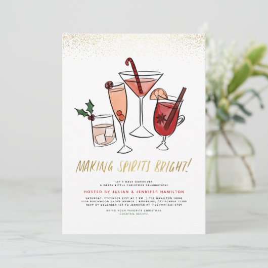 Invitation Rendre les esprits lumineux | Christmas Cocktail P (Debout devant)