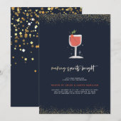 Invitation Rendre les esprits lumineux | Cocktail de Noël de  (Devant / Derrière)