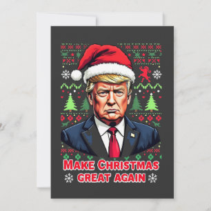Invitation Rendre Noël super à nouveau laid Noël Sweat trump