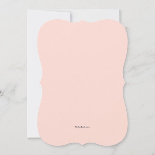 Invitation Renne dans l'invitation de casquette de Père Noël (Dos)