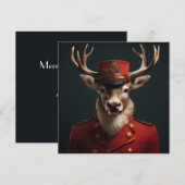 Invitation Renne de Noël (Devant / Derrière)