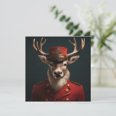 Invitation Renne de Noël (Debout devant)