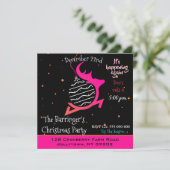 Invitation Renne festif Joyeux Noël Fête (Debout devant)