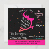 Invitation Renne festif Joyeux Noël Fête (Devant)