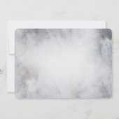 Invitation Rennes dans le Mariage d'aquarelle gris sauvage (Dos)