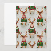 Invitation rennes de Noël (Devant / Derrière)