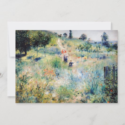Invitation Renoir - Chemin menant à travers l'herbe haute (Devant)