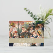 Invitation Renoir French Luncheon Booking Party (Debout devant)