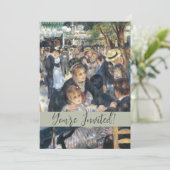 Invitation Renoir Moulin Danse Galette Party (Debout devant)