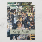 Invitation Renoir Moulin Danse Galette Party (Devant / Derrière)