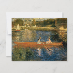 Invitation Renoir's La Seine à Asnières (Le Skiff) vers 1879