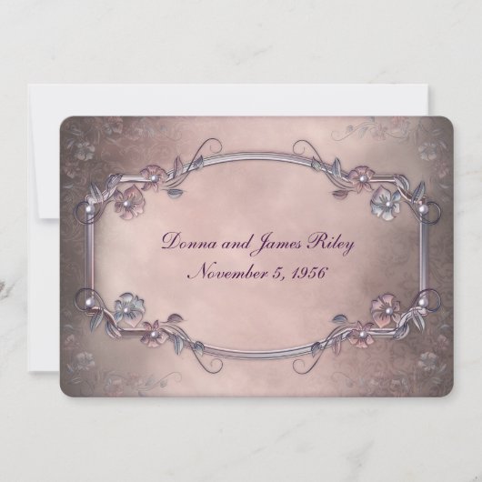 Invitation Renouveau élégant du mode ancien (Devant)