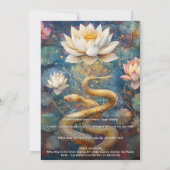 Invitation Renouveau sacré | Conception de serpent (Dos)