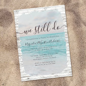 Invitation Renouveau Vow Beach Nous Faisons Toujours Mariage