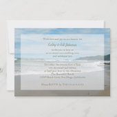 Invitation Renouveau Vow mariage au bord de la plage (Devant)