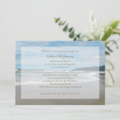 Invitation Renouveau Vow mariage au bord de la plage (Debout devant)