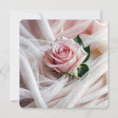 Invitation Renouveau Vow Rose Mariage rose (Devant)