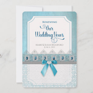 Invitation Renouveler le Mariage Vows Élégant Invitation, Élé