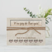 Invitation Renouveler l'invitation des vows - Tying the Knot (Debout devant)