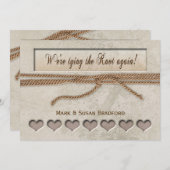 Invitation Renouveler l'invitation des vows - Tying the Knot (Devant / Derrière)