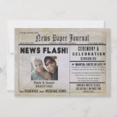 Invitation Renouveler l'invitation Vows Mariage, Nouveau papi (Devant)