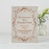 Invitation Renouveler Nos Voix - Orange/Beige - Design (Debout devant)