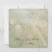 Invitation Renouvellement Abstrait du voyant dentelle (Devant)