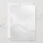 Invitation Renouvellement Abstrait Vow du Mariage blanc (Dos)