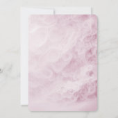 Invitation Renouvellement Abstrait Vow du Mariage rose vif (Dos)