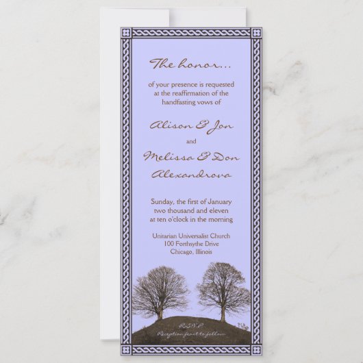 Invitation Renouvellement de la double main (Devant)