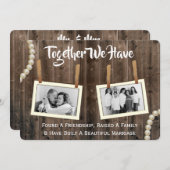 Invitation Renouvellement de la vision romantique et rustique (Devant / Derrière)